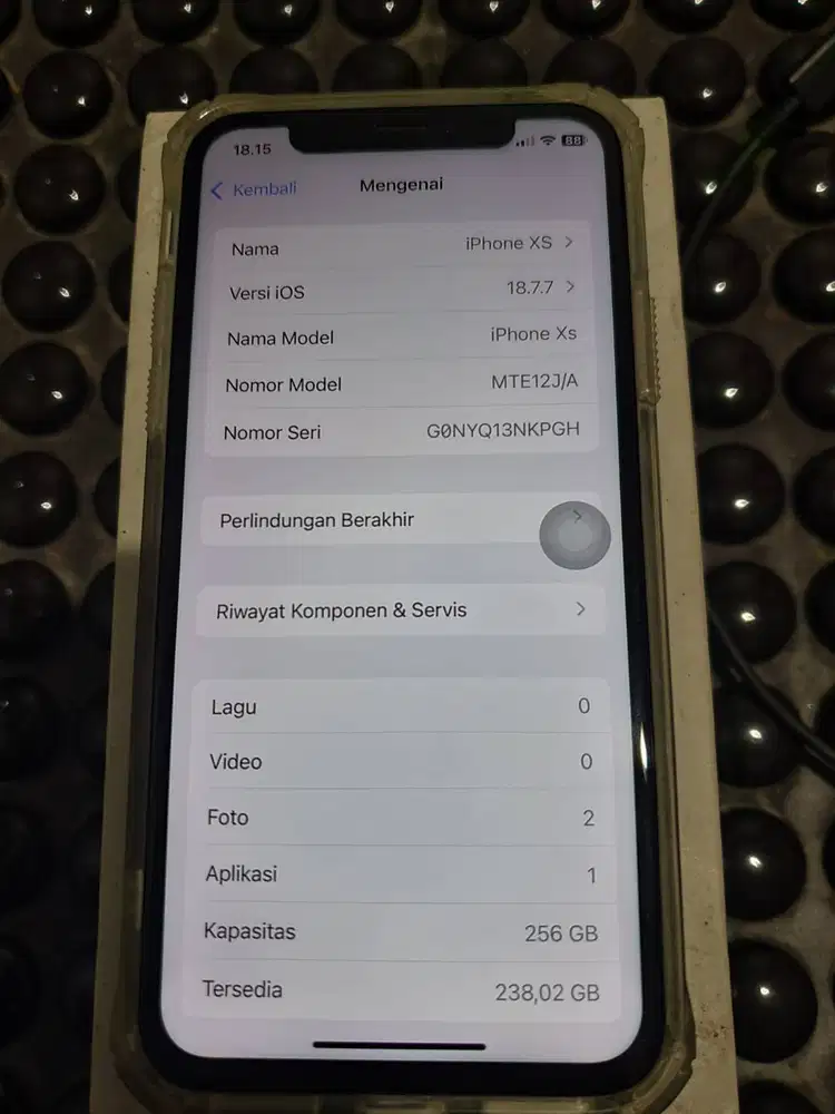 Iphone XS 256 Beacukai resmi Full set