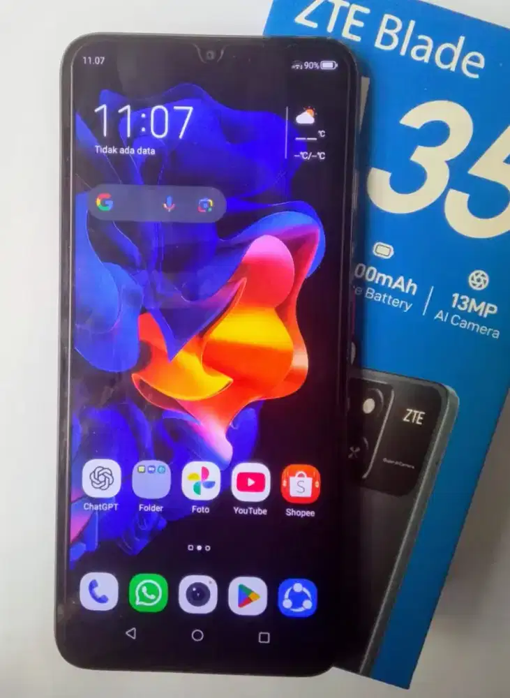 ZTE Blade A35 Lengkap Ram 4GB+8GB, internal 64GB