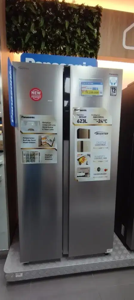 Promo kulkas panasonic sbs 592L stainless