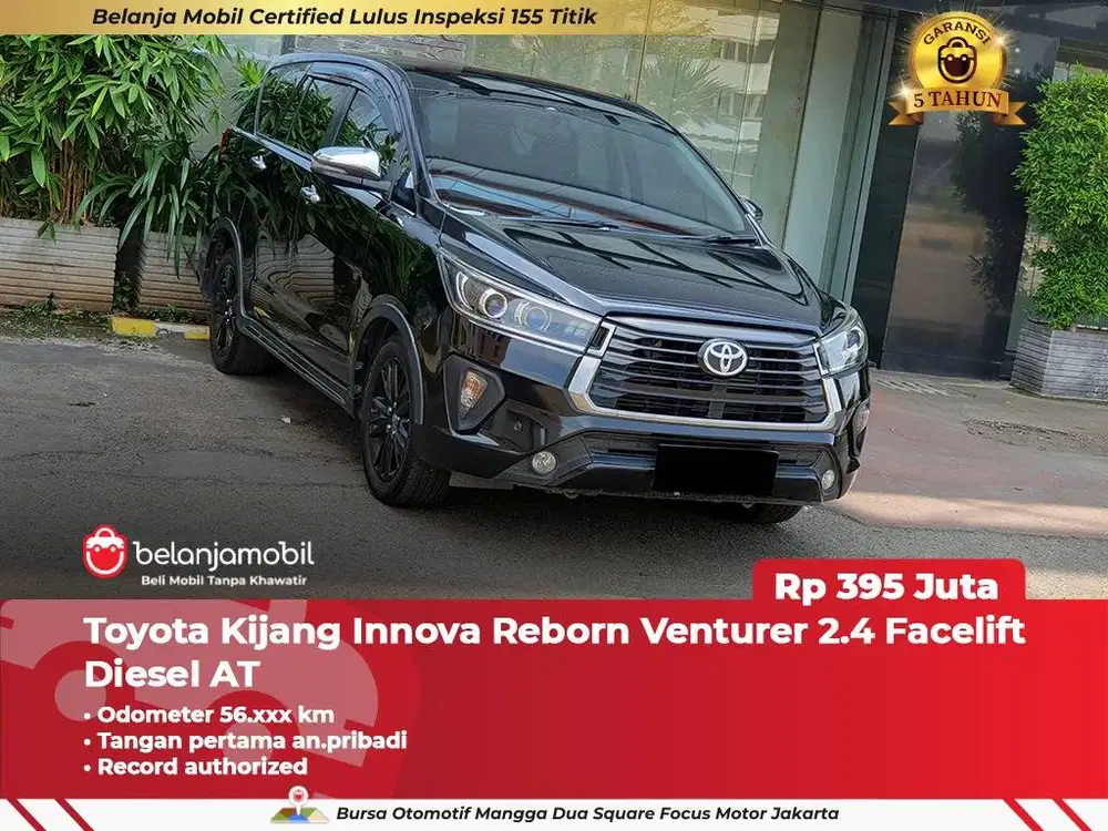 [ GARANSI 5TH ] Toyota Innova Reborn Venturer 2.4 Diesel 2020 2021