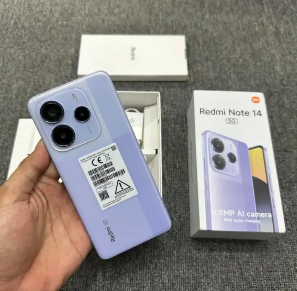 Jual redmi note 14 5G, 12+12/512, hijau, hp mulus dan fullset. Nego