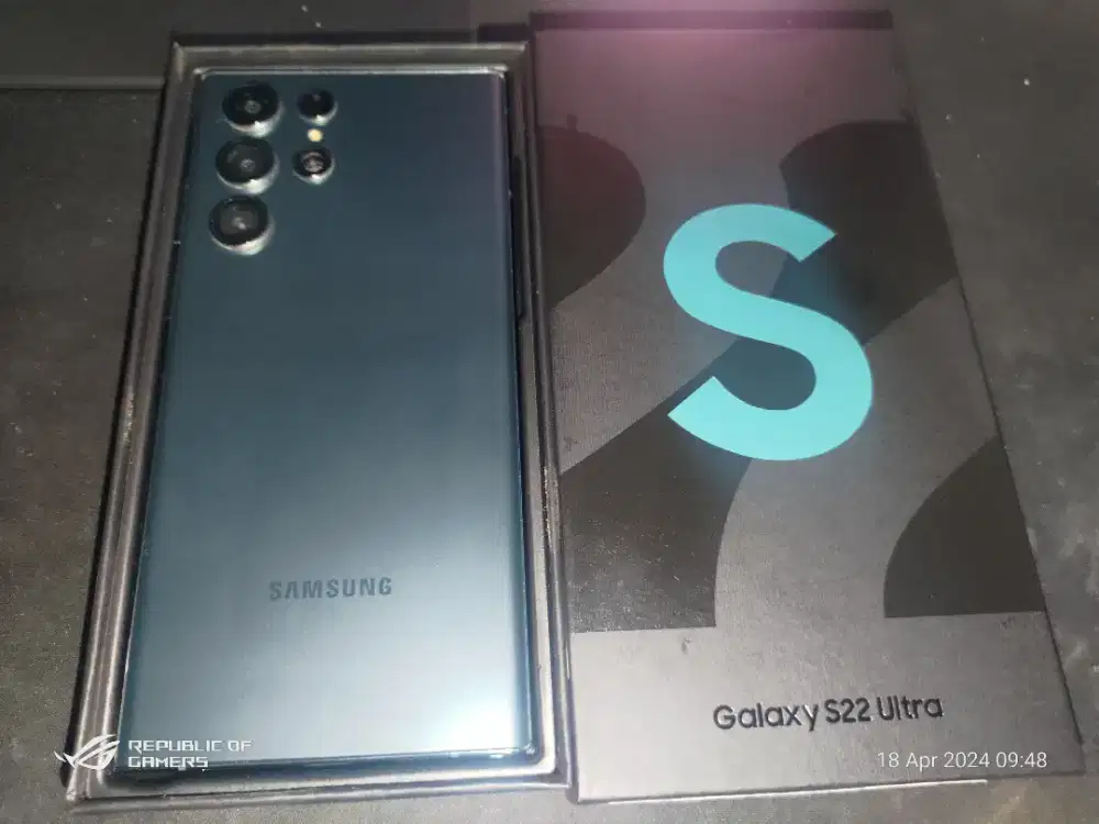 SAMSUNG S22 ULTRA 12/256GB FULLSET MULUS NOMINUS GARANSI EX SEIN INDO