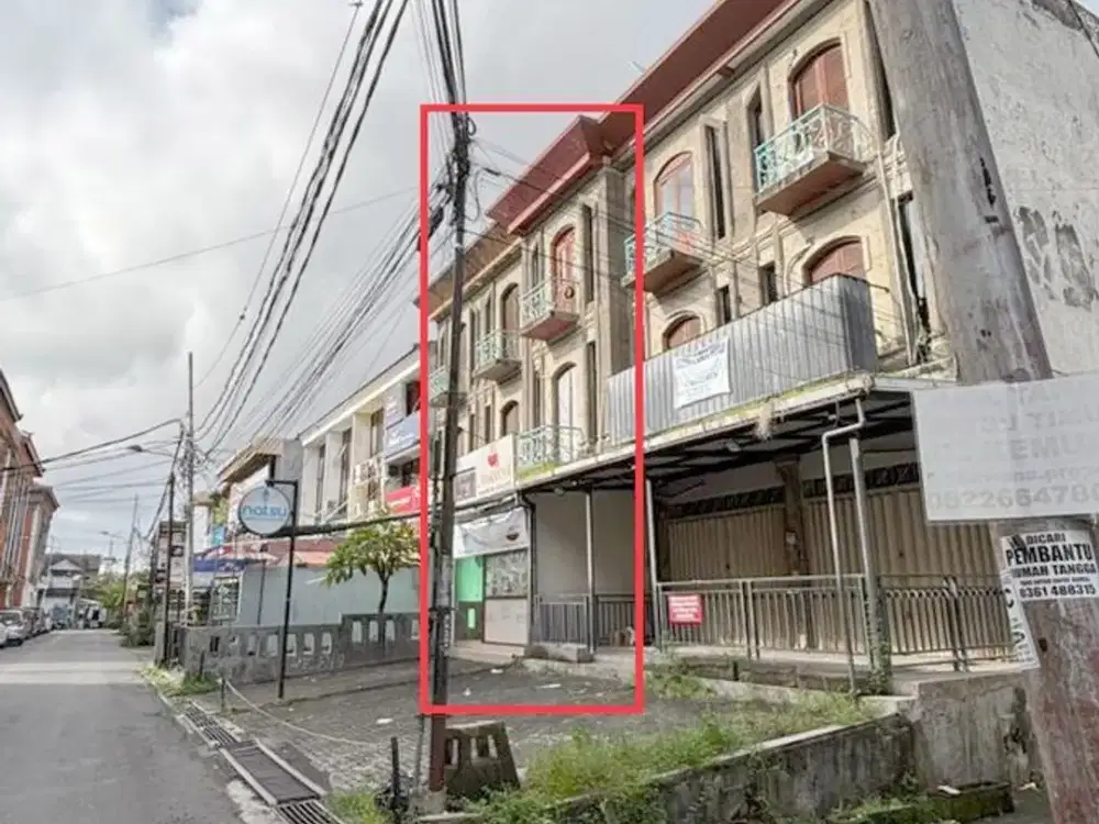 Ruko 3 Lantai dijual Pusat kota Denpasar.