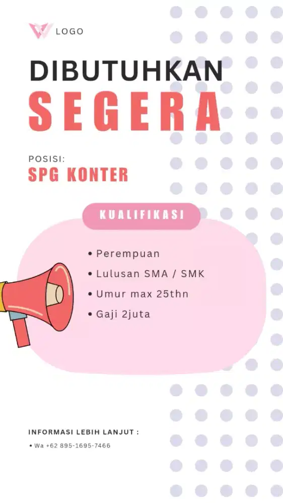 LOWONGAN SPG KONTER