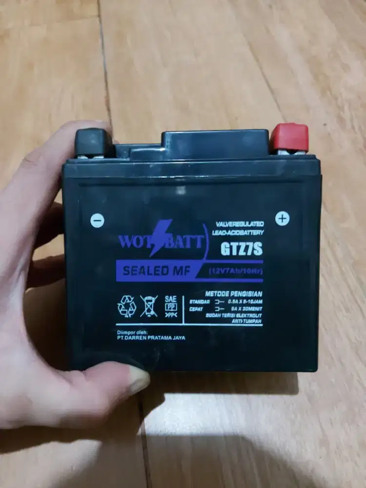 Aki / Accu Motor GTZ7V merk Wotobatt