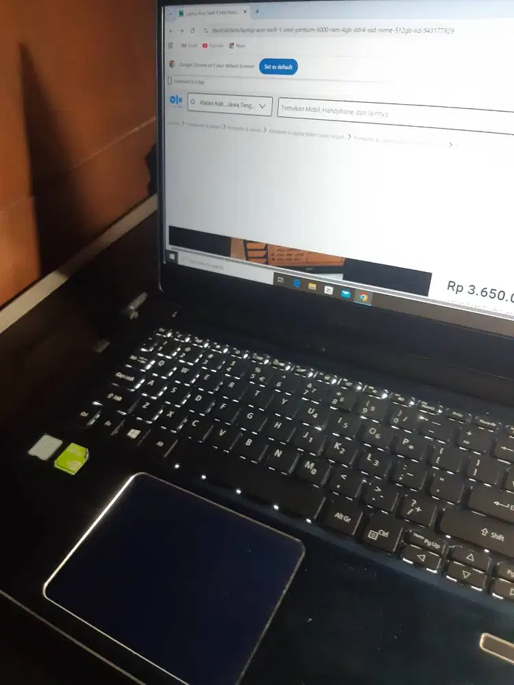 JUAL LAPTOP ACER SWIFT core i7 gen8