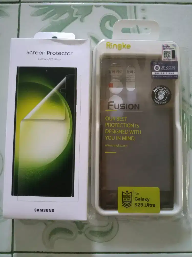 Screen Protector ORI Samsung Galaxy S23 Ultra Baru dan Segel.