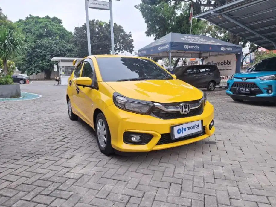 DP MURAH Honda Brio Satya 1.2 E Bensin-AT 2021 Kuning CKZCB