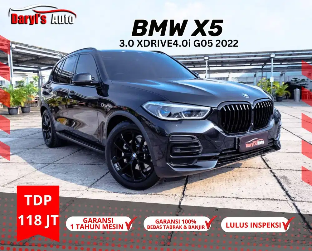 2022 BMW X5 4.0 X-DRIVE 2022 BLACK ON BLACK TDP 118jt