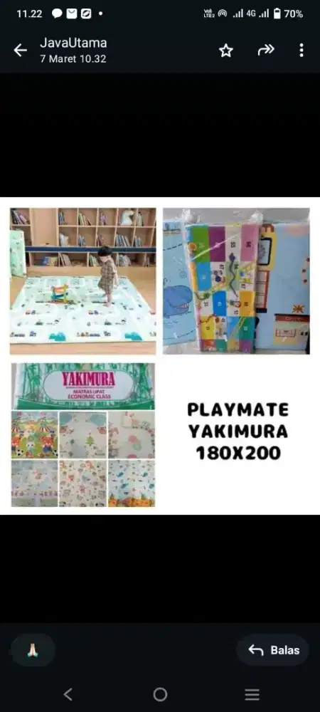 Karpet Lipat Playmate 180x200
