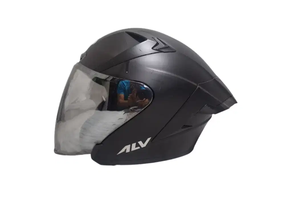 Helm Motor ALV Hitam doft hanya 4x pakai brand new