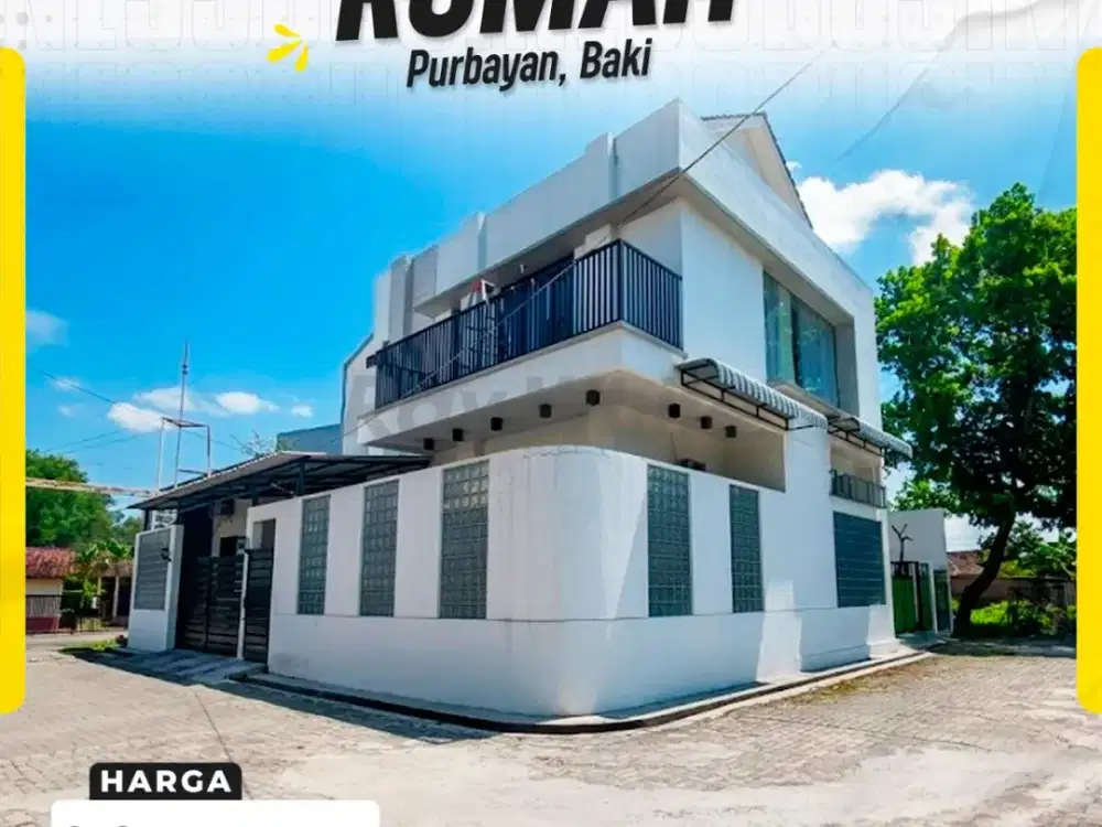Rumah Hook 2 Lantai Bangunan Modern Bagus Dan Siap Pakai Di Purbayan Baki