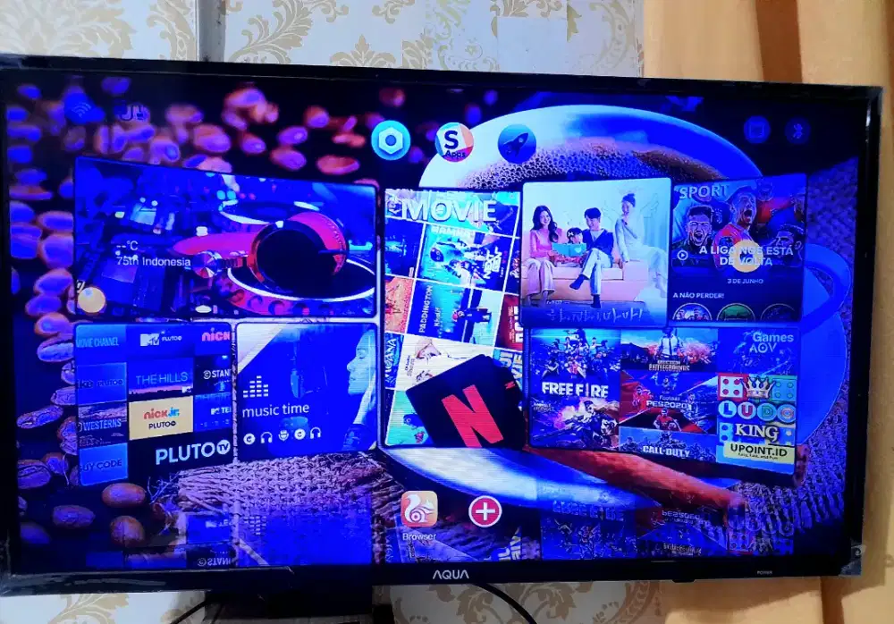 Jual cepat saja smart tv android aqua 32 inc
