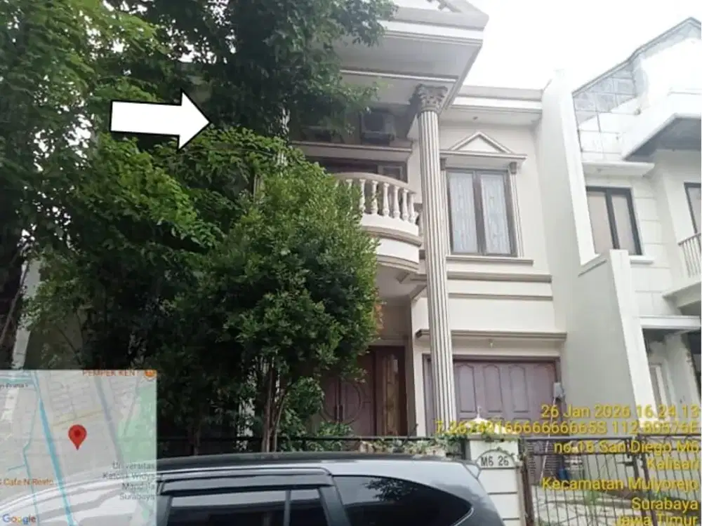 DIJUAL RUMAH VIA LELANG DI MULYOREJO SURABAYA (PERUM PAKUWON CITY CLUSTER SAN DIEGO)