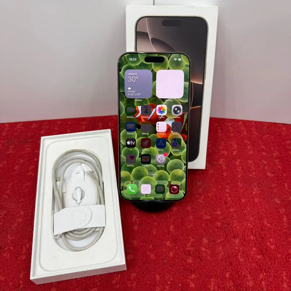 Iphone 16 Pro Max 256 GB Desert Titanium  sinyal Allop