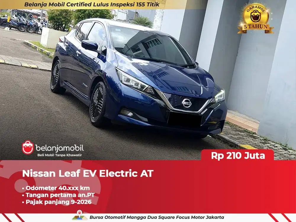 [ KM LOW ] Nissan Leaf EV Electric AT Biru 2021 2022