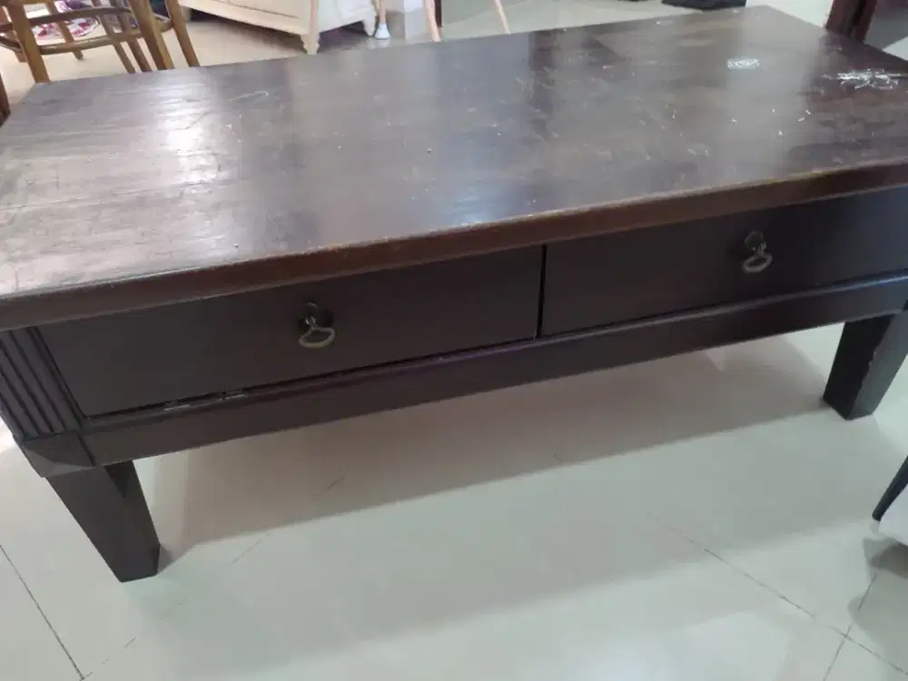 Jual coffe table jati
