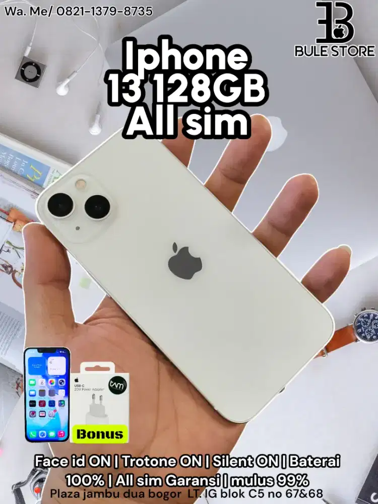 Iphone 13 128GB All sim Garansi