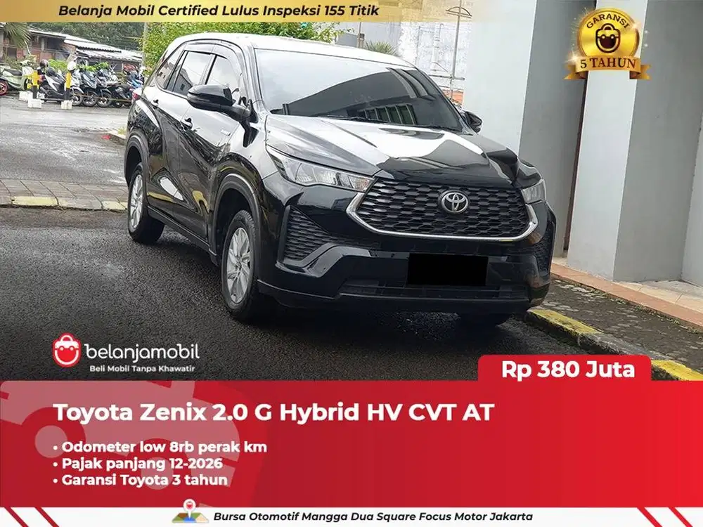 [ LOW KM 8RB ] Toyota Zenix 2.0 G Hybrid CVT AT 2024 2025