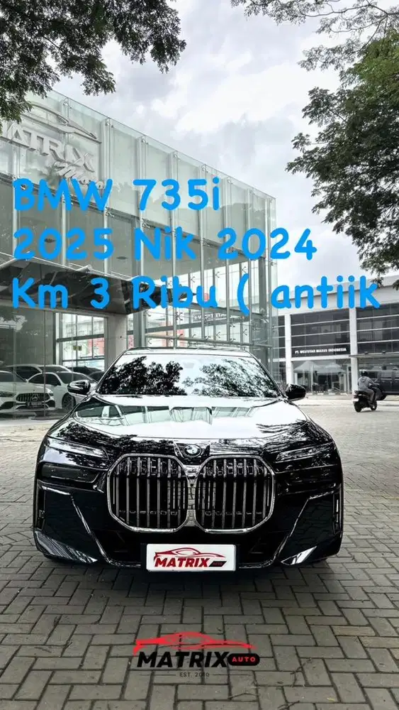BMW 735i Black on Black 2025 Nik 2024 Siap pakai