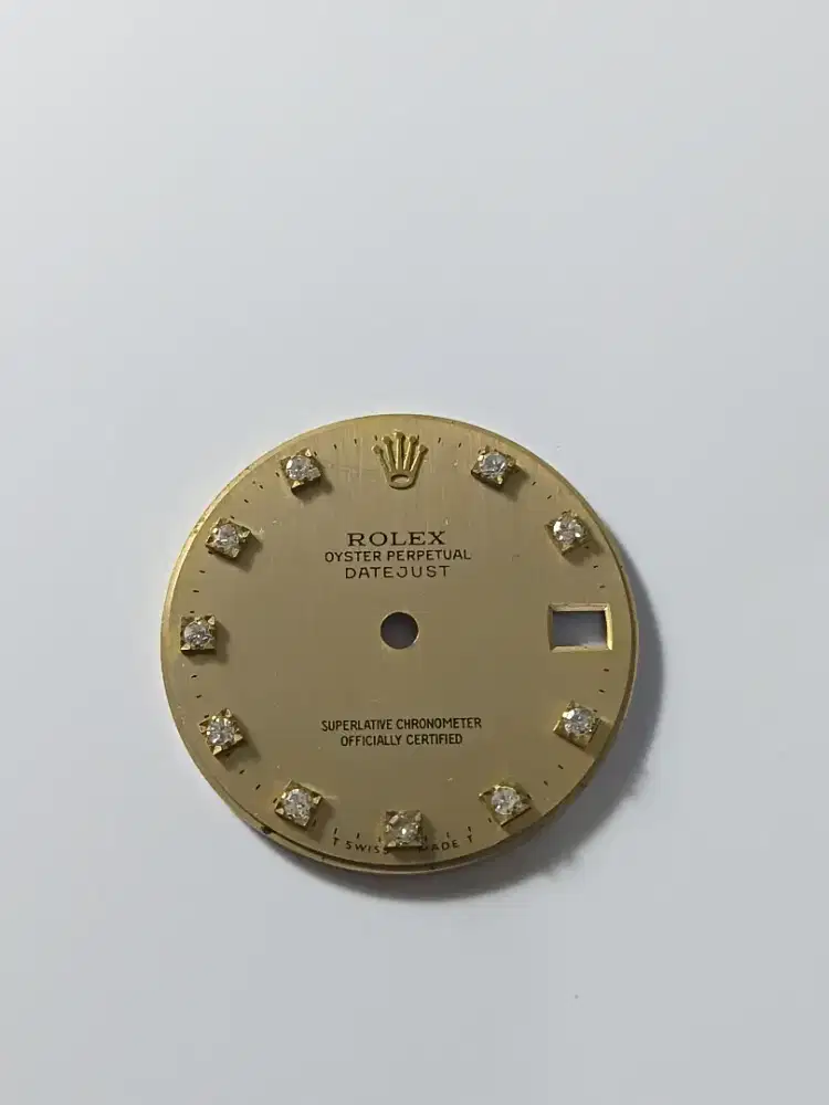 Rolex datejust dial for models size31 68273 silver diamond