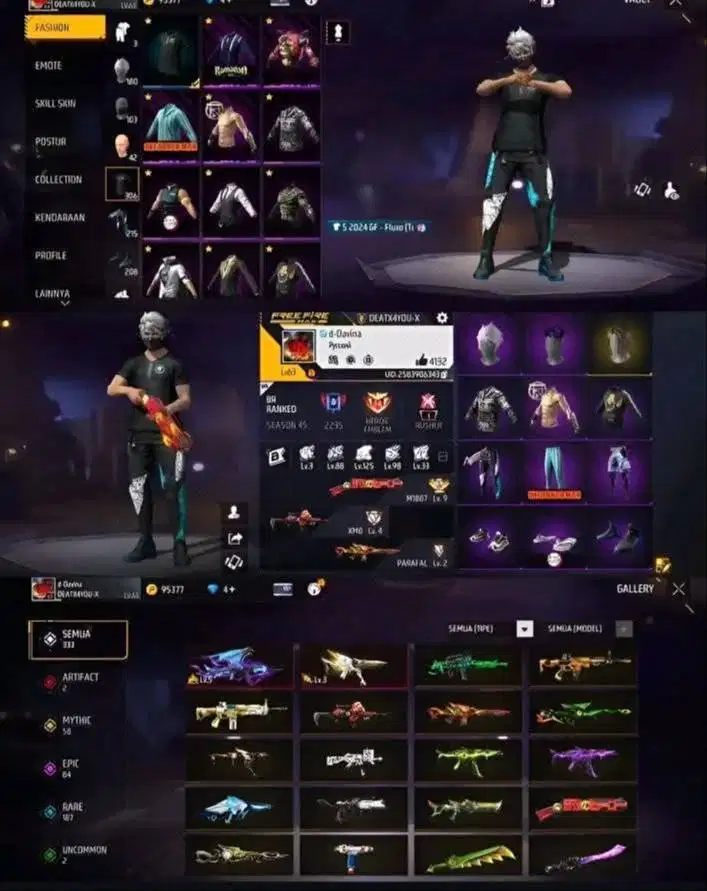 Jual akun ff sultan murah dan amanah