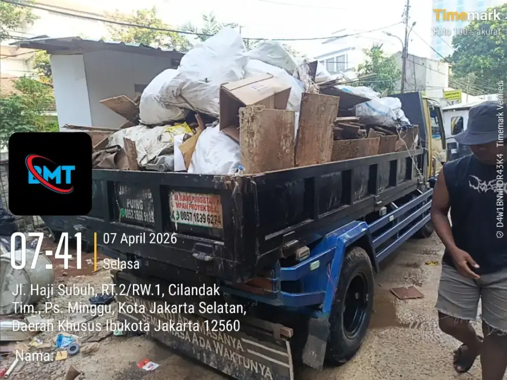 Jasa buang puing dan angkut tanah