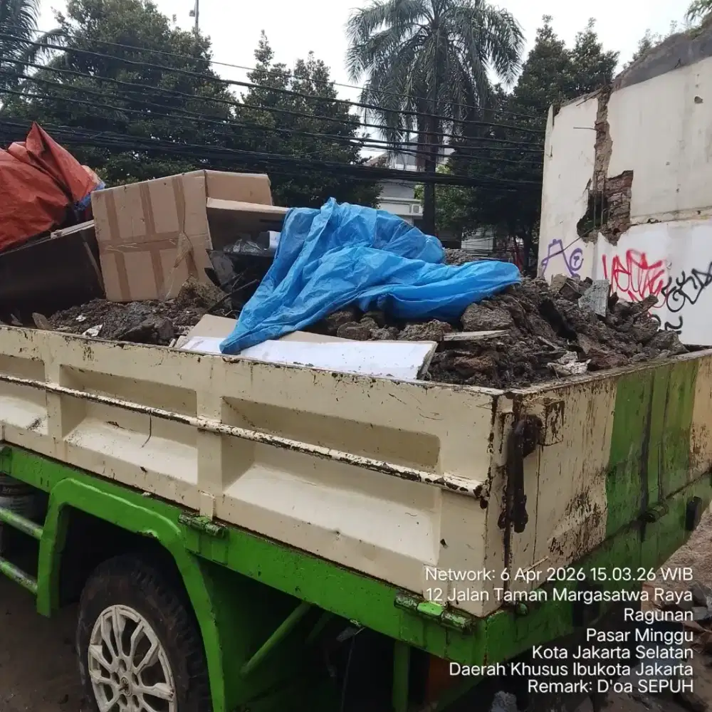 Jasa buang puing dan angkut sampah proyek