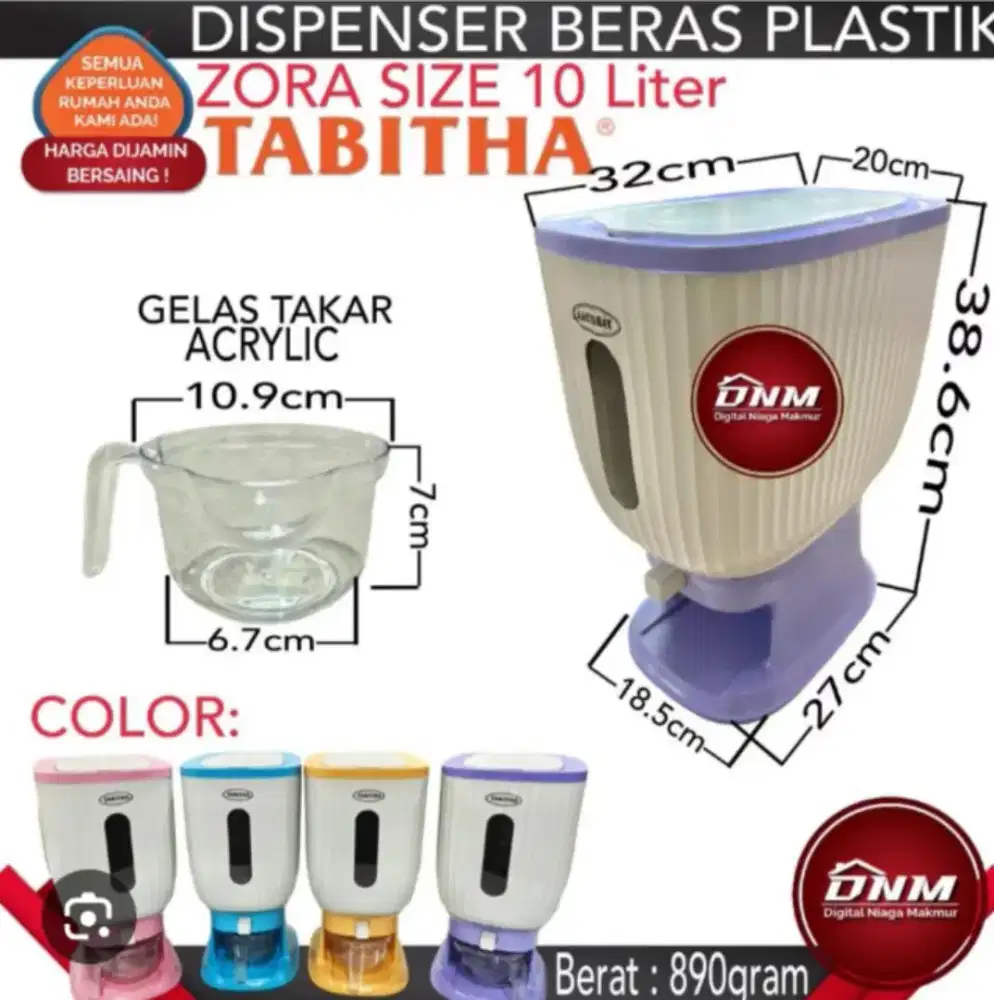 Dispenser Beras 10 Liter