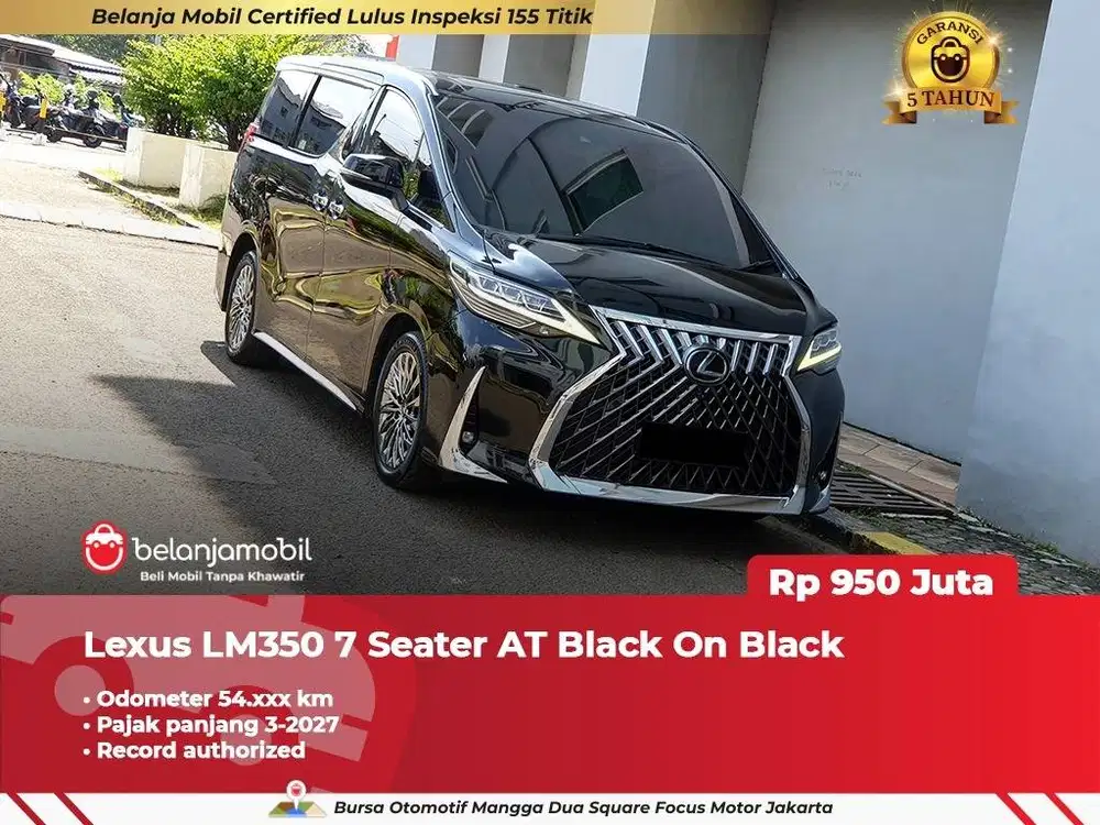 [ PAJAK PANJANG ] Lexus LM350 LM 350 7 Seater 2020/2021