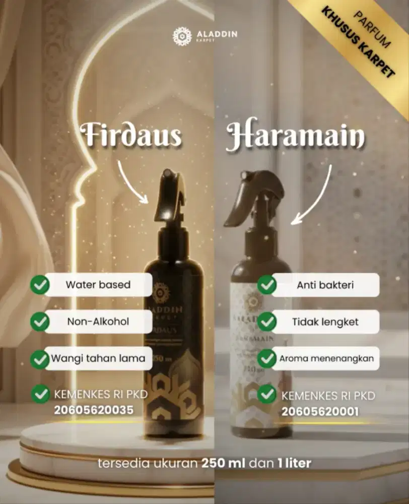 Parfum karpet haramain dan firdaus