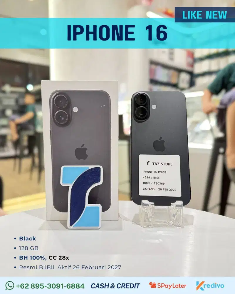 IPHONE 16 128 GB - BLACK