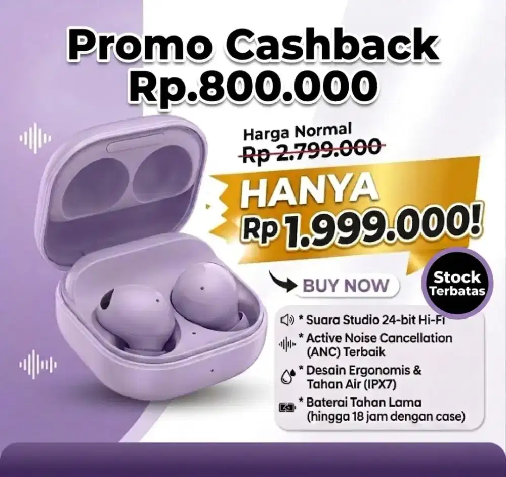 Buds 2 Pro Cashback 800rb