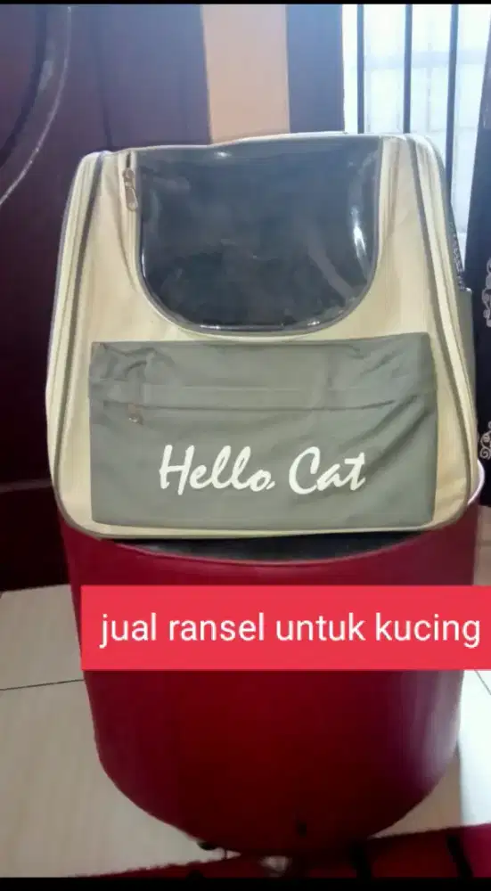 Jual aja gak kepake lagi tas ransel untuk kucing masih seperti baru