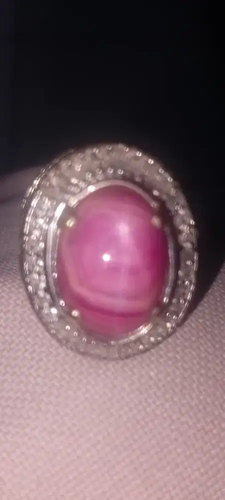 Bismillah jual batu rubi birma rp 800 nego size 18 ring monell super