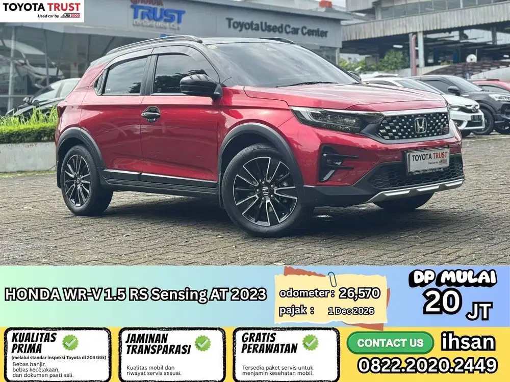 LOW KM HONDA WR-V 1.5 RS Two Tone With Honda Sensing AT 2023 LOW KM