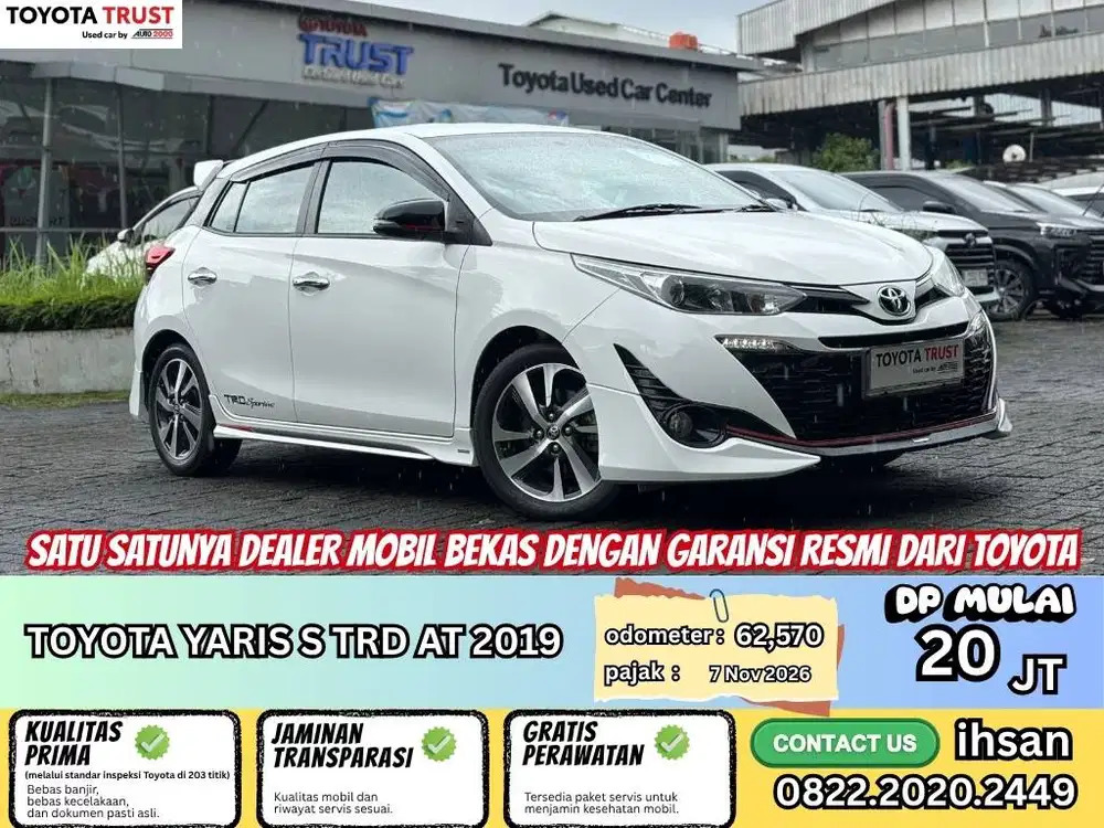 TOYOTA YARIS S TRD AT 2019 dp minim