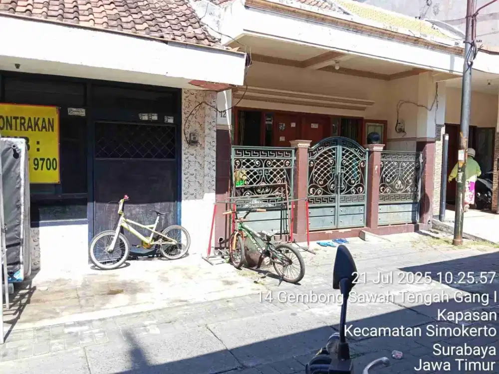 Dijual via lelang rumah di gembong sawah tengah Simokerto Surabaya