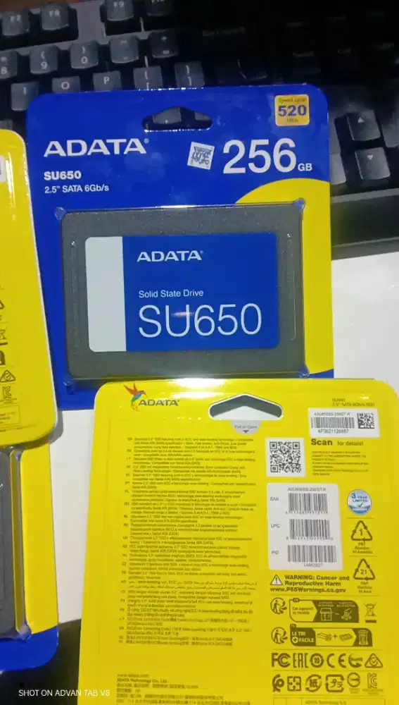 ADATA SSD SU650 256GB SATA3