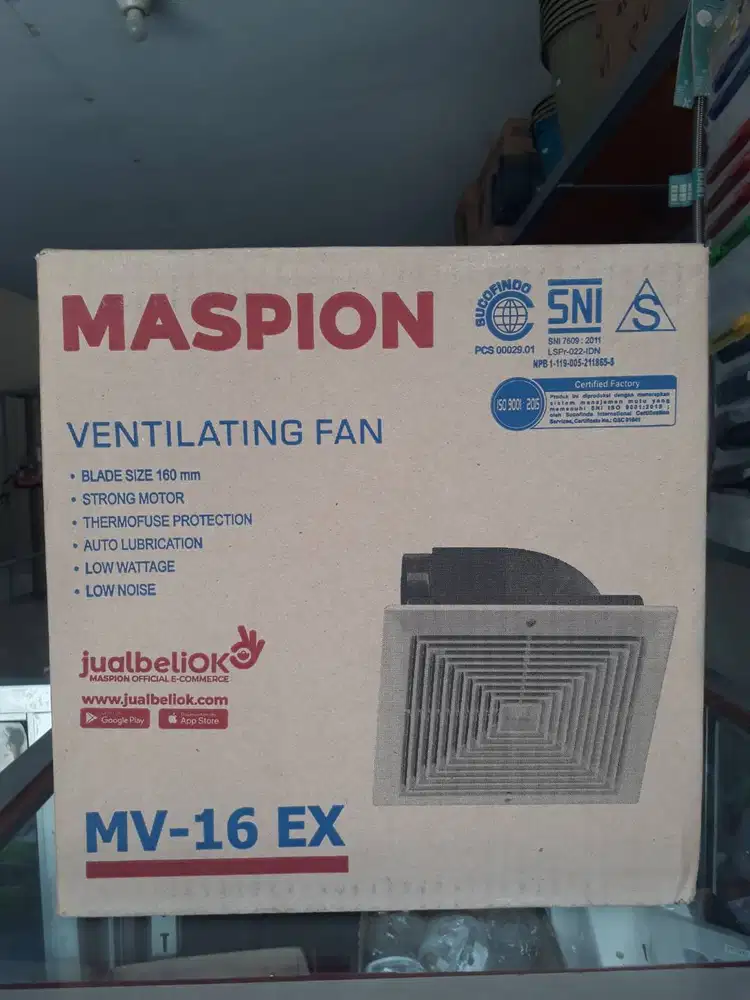SEDIA EXHAUST FAN PLAFON DARI MASPION