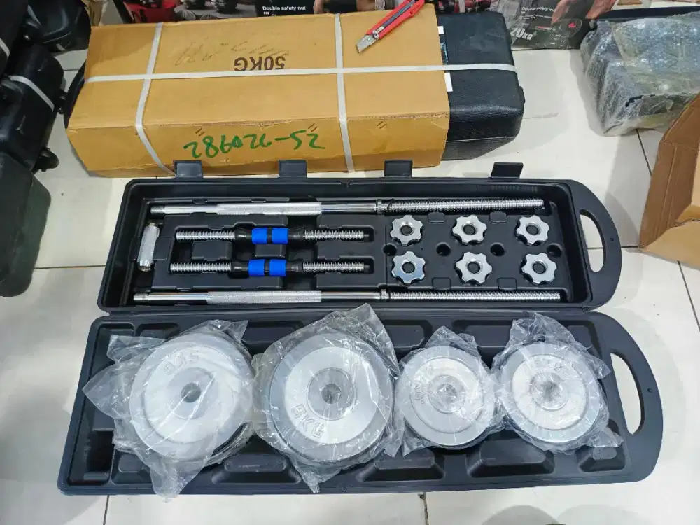 Ready Dumbble set Chrome 20kg 30kg 50kg