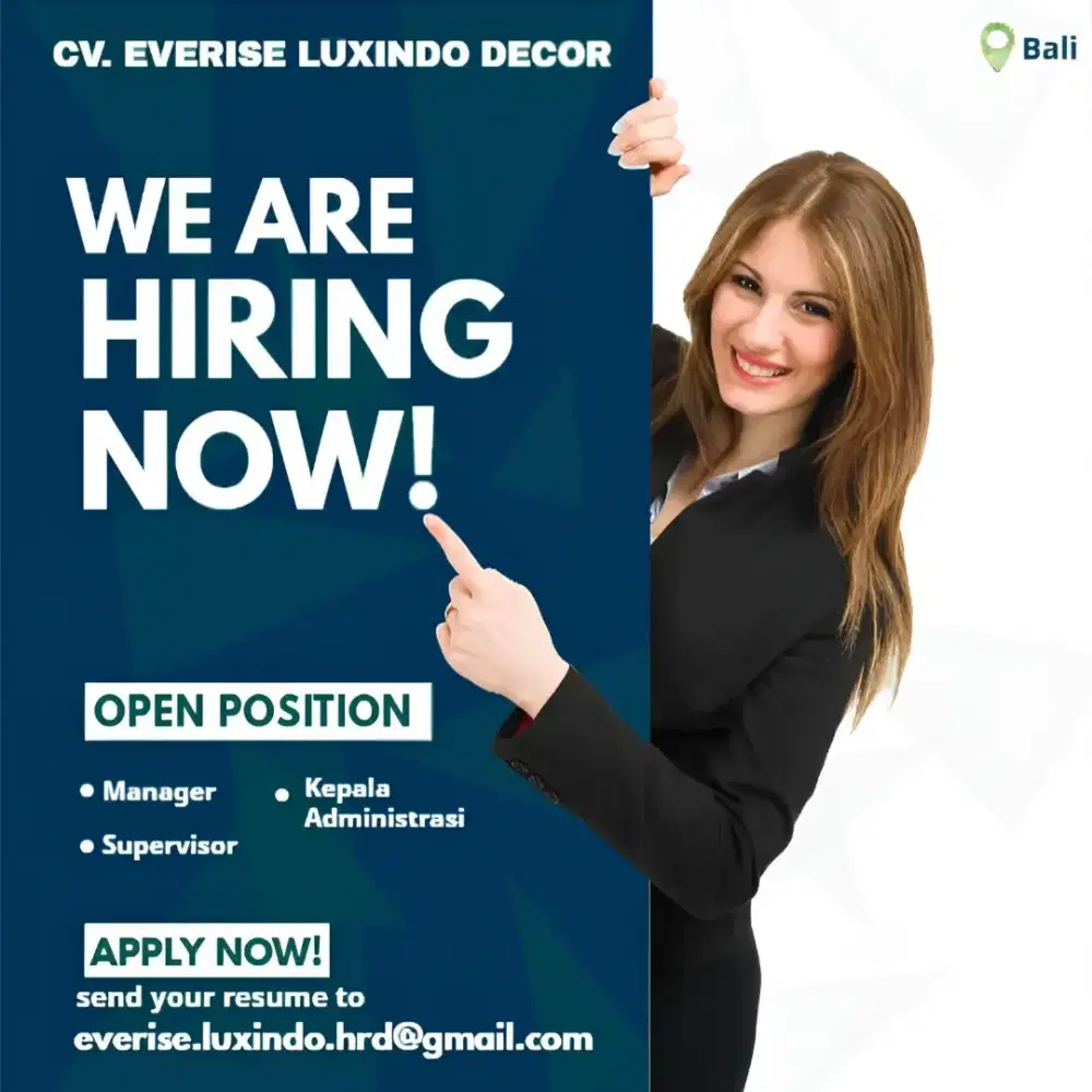 Manager , Supervisor , Kepala Adm