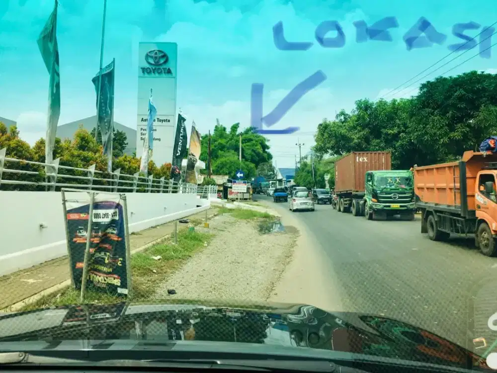 Jual tanah jalan raya narogong cileungsi bogor Luas 4001 mtr harga nego