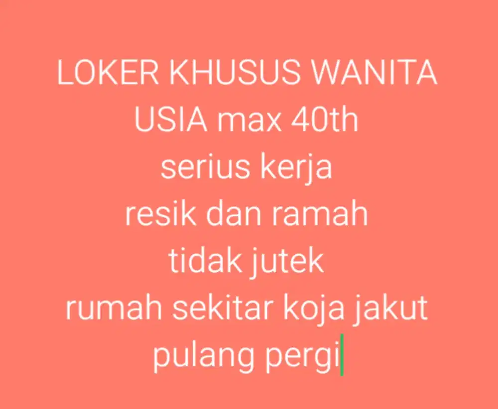 LOWONGAN!! mohon dibaca sampai paham yaa