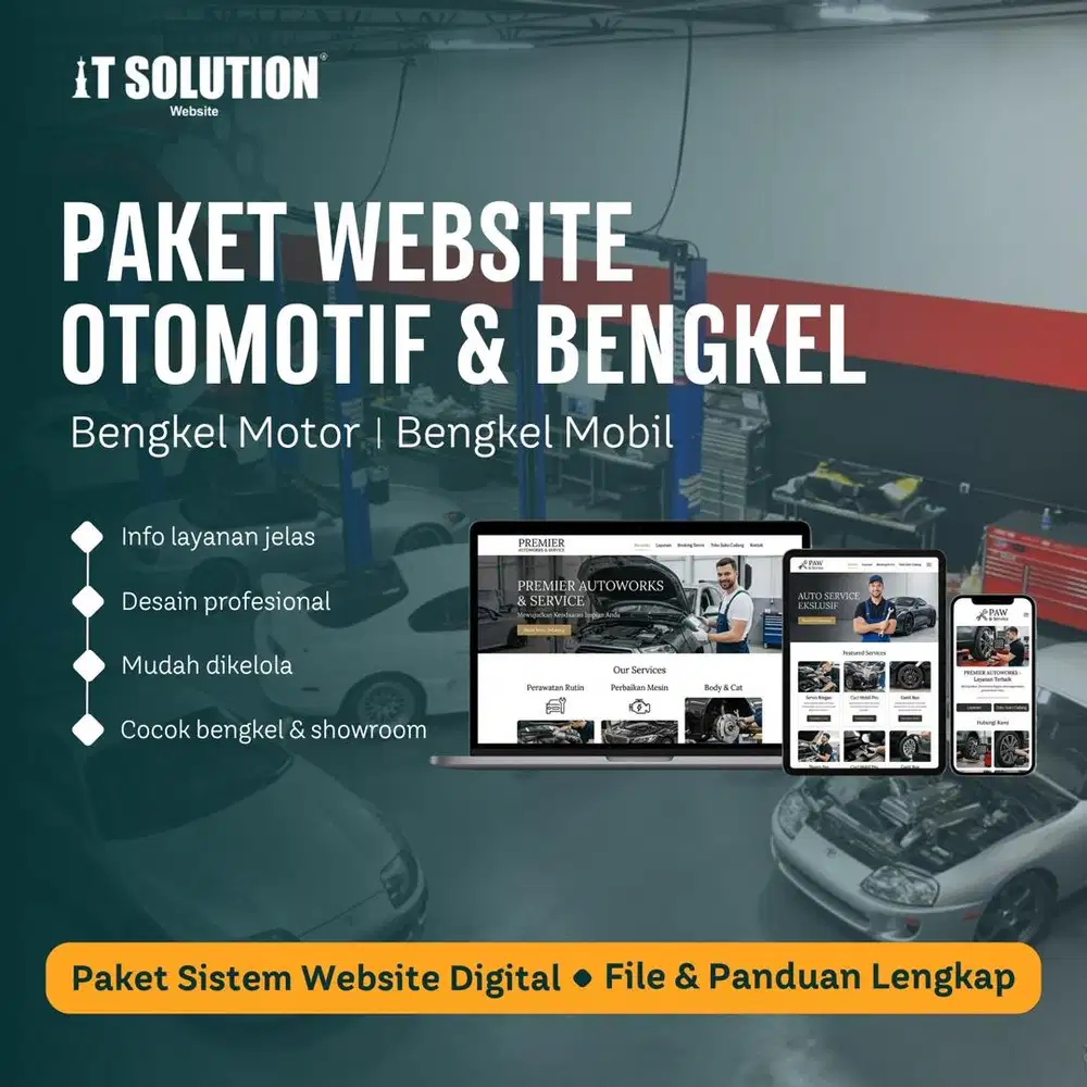 Pembuatan Website Bengkel Otomotif Profesiinal di Bandung