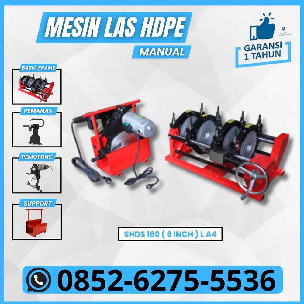 Mesin Las Pipa Hdpe SHDS 160 L A4 - Alat Pengelas Pipa 40-160MM