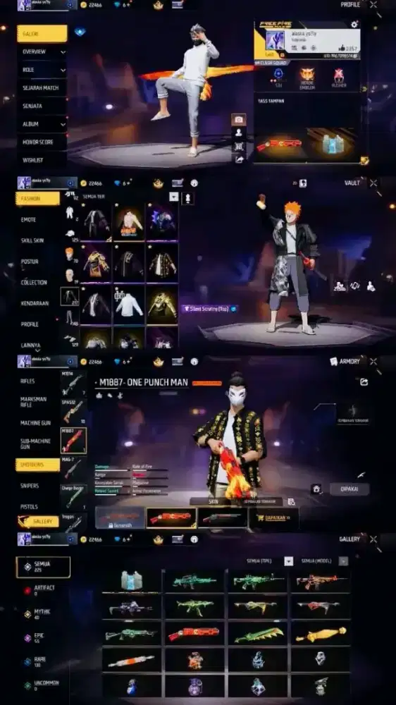 Jual akun ff aman dan amanah