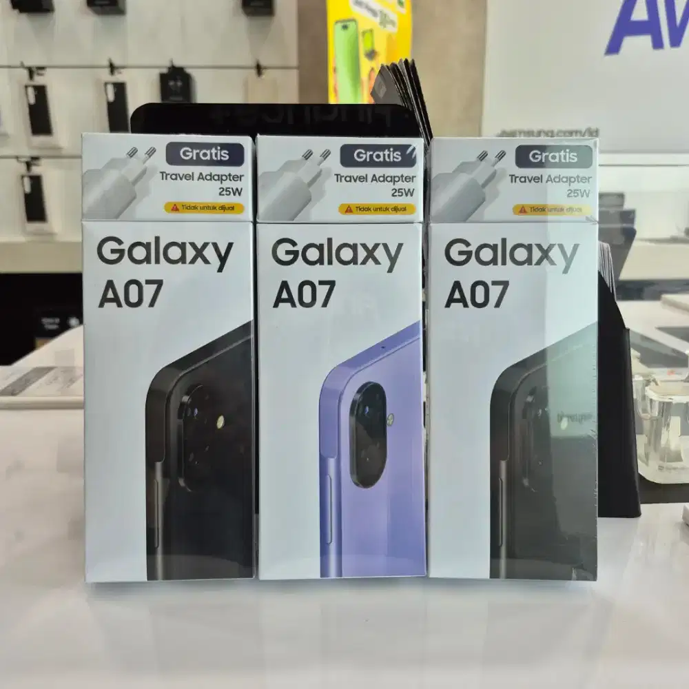 Termurah!!! Samsung A07 4/64GB garansi resmi 1 tahun