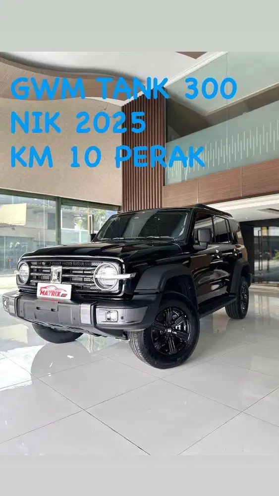 GWM tank 300 HEV Nik 2025 Black on black Siap pakai