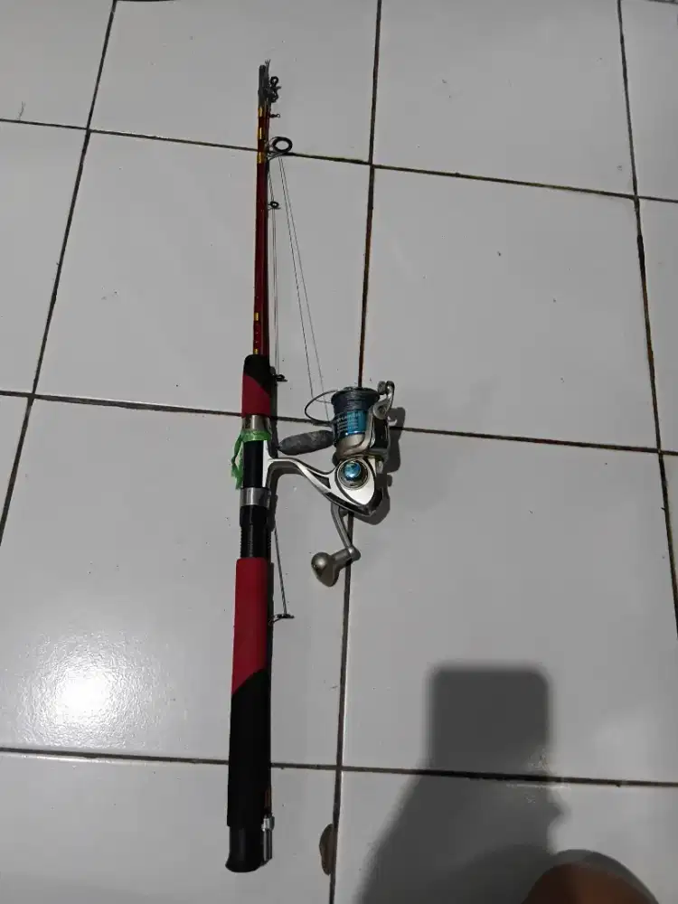 Dijual joran pancing ikan patin 5 bearing harga 200 rb